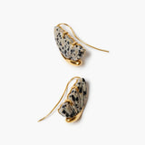 Dalmatian Jasper Butterfly Earrings