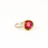 Pink Watermelon Tourmaline Ring