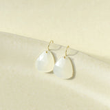 Moonstone Trillium Drop Earrings