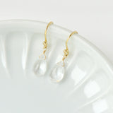 White Topaz Drop Earrings