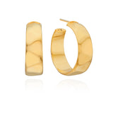 Wavy Medium Hoop Earrings (Disc)