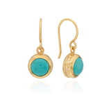 Mayan Drop Earrings Gold