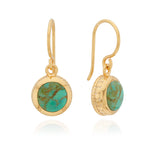 Turquoise Drop Earrings (Disc)