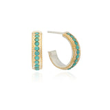 Azul Hoop Earrings- Gold