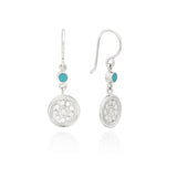 Artista Double Drop Earrings- Silver
