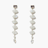 Long Moonstone Drop Earrings