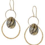Cali Earrings -Labradorite