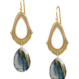 Mudra Earrings - Labradorite