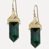 Emerald Neptune Earrings