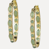 Casablanca Hoops- Aqua Chalcedony