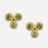 Peridot Trifecta Studs