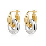 Two-Tone Interlock Hoops