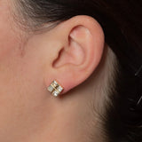 Rose Quartz Xena Studs