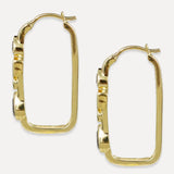 Moonstone Berber Hoops