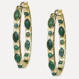 Casablanca Hoops- Emerald