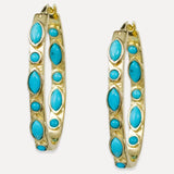 Casablanca Hoops- Turquoise