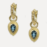 Blue Topaz Ellis Huggies