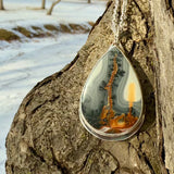 Maligano Jasper Mountain Tree Necklace