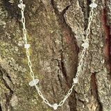 Herkimer Diamond Paperclip Necklace