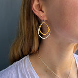 Double Medium Lotus Earrings