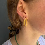 Long Wide Hoops Earrings