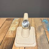 Rose Cut Rock Crystal Ring