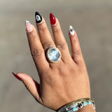 Rose Cut Rock Crystal Ring
