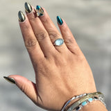 Oval Aquamarine with Ruffled Edge