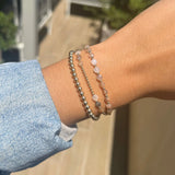 2MM Signature Bracelet with Moonstone Ombré Pattern
