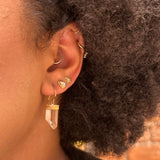 Rock Crystal Dangle Earrings