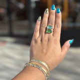 Green and Blue Stacked Tourmaline