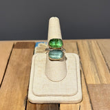 Green and Blue Stacked Tourmaline