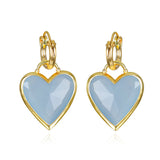 Framed Heart Huggies