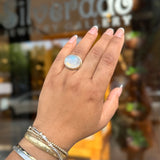 Rainbow Moonstone Ring