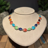 Multi Stone Large Tennis Necklace