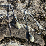 Sterling Labradorite Leaf Threaders