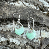 Sterling Stone Moon Drop Earring