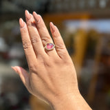 Pink Watermelon Tourmaline Ring