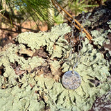 Tiny Round Day Scene Necklace