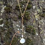 Gold Filled Moonstone Lariat