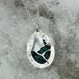 Chrysocolla Mountain and Tree Necklace