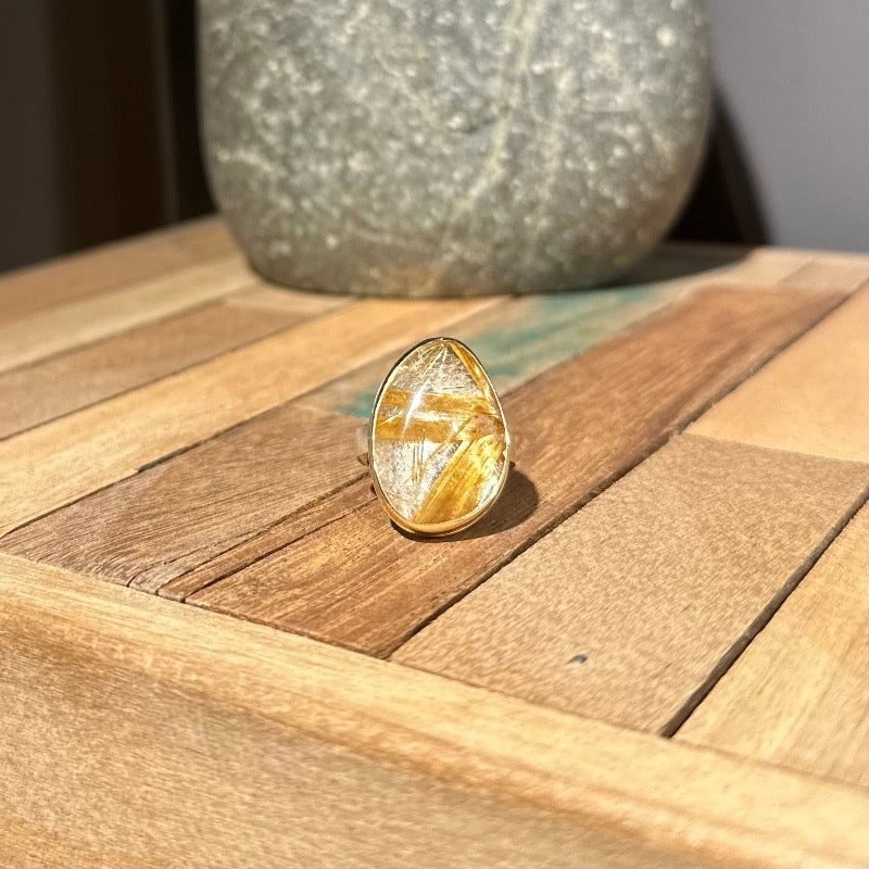 Smooth Rutilated Quartz
