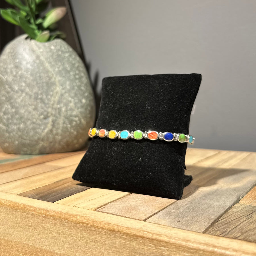 Small Multi Stone Bracelet