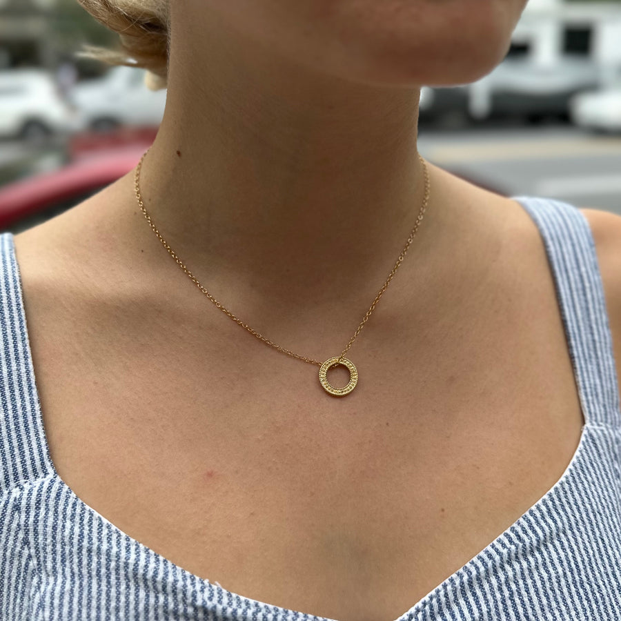 Circle of Life Open "O" Necklace - Gold