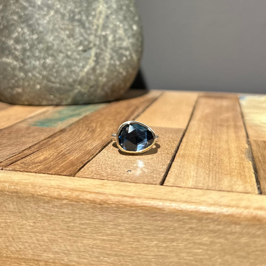 Small Faceted London Blue Topaz