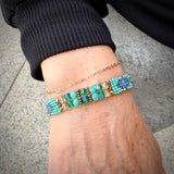 Thin Turquoise Beaded Bracelet