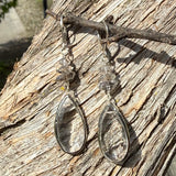 Sterling Gemstone Teardrop Earrings
