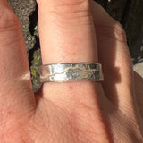 Hammered Mountain Band Ring