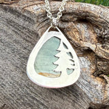 Serenity Jasper Sterling and Brass Necklace