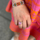 Round African Ruby Ring